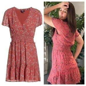 Paige silk smocked Giannina minidress NWT